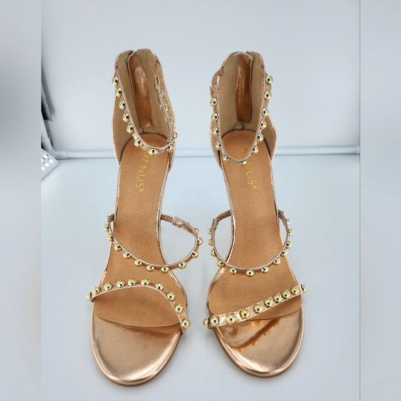 Venus Rose Gold heeled sandals - Picture 4 of 7